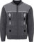 Mens Knitted Cardigan Zip Front Chunky Cable Knit With Front Pockets Large Dark Grey