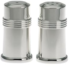SILBERKANNE Salz- und Pfefferstreuer Florenz 6x2,5x3 cm 2 tlg Premium Silber Plated edel versilbert in Top Verarbeitung