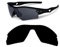 Galaxie Verres de Rechange pour Oakley Radar Path Polarisé Couleur Noire - Noir, Regular