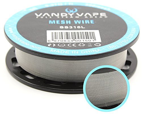 SS316L VandyVape Wire Wickeldraht Draht RBA RDA RDTA RTA Verdampfer, Atomizer, Vandy Vape Edelstahl (MESH - 300mesh)