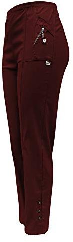 Sockenhimmel Damenhose leichte Thermohose Hose für milde Wintertage Schlupfhose Outdoor Funktionshose Innenfutter aus Mikrofleece (38-40, Bordo)