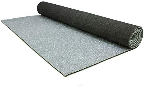Primaflor Glitzer Hochzeits-Läufer Glimmer - 1,00m x 4,50m, Silber, Event-Teppich mit Schimmer, Schwer Entflammbarer Messeboden, Empfangsteppich, Gangläufer