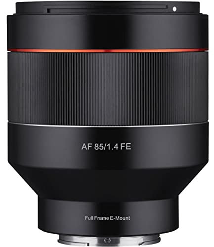 Samyang AF 85 mm / F1.4 Sony FE - Obiettivo full format con messa a fuoco automatica verticale a lunghezza focale fissa da 85 mm per fotocamere con sistema mirrorless Sony Alpha