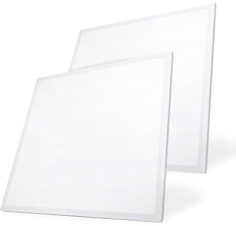M Ledme - Pack de 2 Panel LED 60X60 cm 42W, Blanco Frío 6000K,4200 lumenes, Driver Incluido, Empotrable, Ideal para oficinas. Fácil de montar. LM5314.