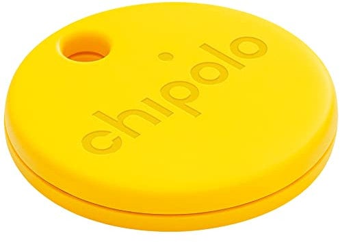 Chipolo ONE - 1 Pack - Schlüsselfinder, Bluetooth Tracker für Schlüssel, Tasche, Gegenstandssuche, Kostenlose Premium-Funktionen, Funktioniert mit Chipolo App (iOS und Android kompatibel) Gelb