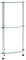 vidaXL Regal mit 3 Ablagen Vitrine Glasregal Dekoregal Sammlervitrine Standregal Glasvitrine Bücherregal Vitrinenschrank Transparent 30x30x67 cm Hartglas