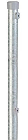 Alberts 622114 Zaunpfosten für Maschendrahtzäune | feuerverzinkt | Länge 1750 mm | Pfosten-Ø 42 mm