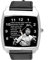 Schwarzes Lederarmband mit quadratischem Zifferblatt für Bruce LEE Fans