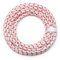 DF QUALITY Corde de démarrage de qualité supérieure - 10 m - Rouge/blanc - Pour tronçonneuse, tondeuse à gazon, outils de jardin, appareils de construction, bateau, kart RC - Corde tressée (2,5 mm x
