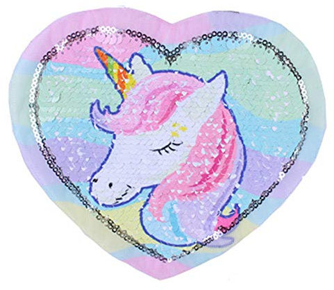 1pc Einhorn Stickerei Reversible Pailletten-flecken Nähen Auf Garment Aufnäher Aufkleber Mädchen-kleidung Diy Zubehör
