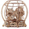 UGEARS Mechanisches 3D-Aquarium-Puzzle – Vatertagsgeschenk, dekoratives Aquarium-Holzpuzzle mit Federantrieb – 3D-Holzpuzzle zum Selbstaufbau für Erwachsene – Holzmodellbausätze für Erwachsene