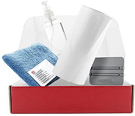 Aroba F113 Ladekantenschutz Folie kompatibel mit Volkswagen Golf VII 7 Variant (Kombi) BJ. 09.2013-12.2016 Komplettset Stoßstangenschutz Lackschutzfolie passgenau Transparent