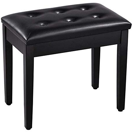 DRSM Durable Piano Bench Soft Thicken Piano Keyboard Bench Single Piano Chair With Bookcase