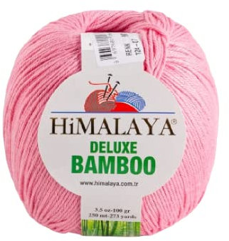 Strickfein Himalaya Deluxe Bamboo Wolle Strickgarn 60% Bambus 40% Baumwolle 100gr 124-07 Pink
