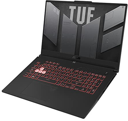 ASUS TUF Gaming A17 (2022) Gaming Laptop, 17.3” 144Hz FHD IPS-Type Display, AMD Ryzen 7 6800H CPU, GeForce RTX 3060 GPU, 16GB DDR5, 512GB PCIe SSD, Wi-Fi 6, Windows 11 Home, Mecha Gray, FA707RM-ES73