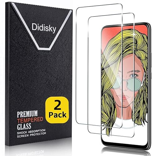 Didisky 2-Unidades Cristal Templado Protector de Pantalla para Huawei P Smart Z, Antihuellas, Sin Burbujas, Fácil de Limpiar, 9H Dureza, Fácil de Instalar, Transparente