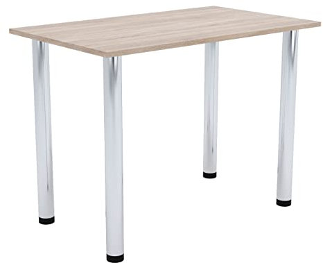 AKKE Esszimmertisch 110 cm x 65 cm Esstisch Kleiner Tisch Küchentisch Schreibtisch Dining Table Esszimmermöbel Chrombeine