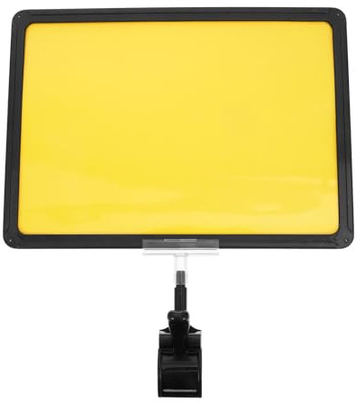 ULTECHNOVO A4 Doppeltes Preisetiketten-Display Mit Clip FüR Supermarkt, Ideal FüR VerkaufsföRderung Und Produkteinstieg, Schwarz