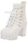 Stivali Alti Senza Tacco Donna Stivali Stivali Moto Donna 40 Stivali Equitazione Donna Scarpe da Donna Stivali Sandali Donna Eleganti Scarpe da Corsa Donna Offerta 3-Bianco 35.99