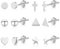 Silber 925 Ohrringe Set Ohrstecker Kleine Damen, 6 Paar Multipack Sterling Silber Ohrstecker Set Knorpel Ohrringe Kleine Silber Glitz Ohrstecker Herz Kugel Stern Dreieck Ohrringe Damen
