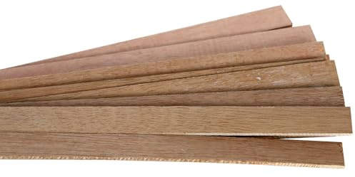 Listelli in Compensato Con Strisce di Legno, Confezione da 25 Pezzi, Lunghezza Circa 100 cm