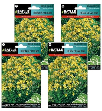 SEMILLAS BATLLE Pack 4 Semillas de hierba de san juan hypericum de Semillas Batlle PACK (4)