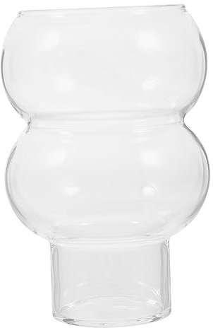 Healeved Doppelwandiges Caterpillar-glas Glas Saftgläser Wasserbecher Teebecher Aus Glas Macchiato Gläser Kaffeebecher Cappuccino Mehrwegbecher Fuß Obst Hohes Borosilikat Kuchen Tasse