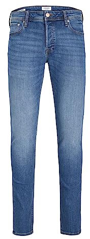JACK & JONES Male Slim Fit Jeans JJIGLENN JJORIGINAL, Farbe:Blau, Jeans/Hosen Neu:36W / 32L