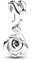 TCZNAF Ciondolo Sparkling Rose Charm Pendant Compatibile per Bracciali Europei Festa della Compleanno e San Valentino Gifts da donna