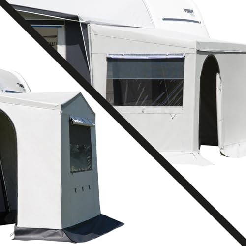 DWT Erker Anbauzelt Pultdach-oder Giebeldach 145x230cm Fahrradgarage Abstellraum