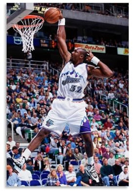 GOORAL Karl Malone Dunk Poster, Kunst, Leinwand, Gemälde, Dekor, Wanddruck, Foto, Zuhause, moderne Dekoration, 60 x 90 cm