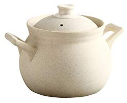 Stock Pot with Lid Kitchen Cooking Pot Premium Ceramic Stone Pot with Lid Stovetop Stew Pot can be Used to Cook Soup Porridge Stew and Vegetables 3L 4L(Size:4L)