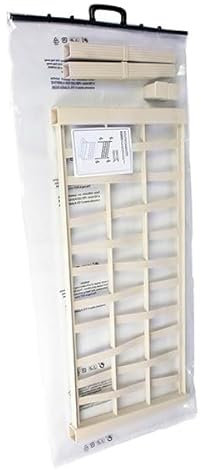 mille idee Kit Spalliera Singola Per Fioriera Ethica rettangolare Colore Gesso Stefanplast 80x35H