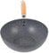Alipis Carbon Steel Wok 20cm Wok Pan Mini Nonstick s and Stir-Fry Pans Flat Bottom Chinese for Induction, Electric, Gas, All Stoves