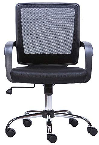 GSKDBCC Sessel Bürostuhl Moderne Schlichtheit Personalstuhl Atmungsaktives Netz Ergonomisches Design Tragkraft 200kg schwarz Chaser of Light
