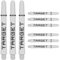 Target Darts Pro Grip Tag Shaft (9er Pack) Multipack Shafts Profi Dart Zubehör, Dart Shaft Set – Schwarz & Weiß, Länge: Medium