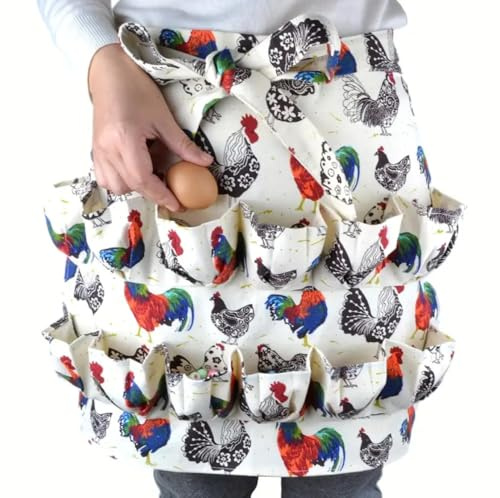Egg Collecting Apron, Gift for a Chicken Lover, Chicken Gift