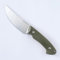 JEABROTHER 9CR18 Steel Fixed Outdoor Knife - Hunting Knife, Includes Kydex-K Scabbard - The Perfect Fruit Knife for Wilderness Survival (grün)