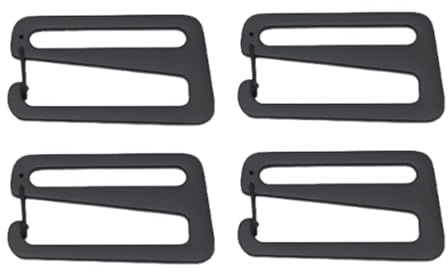Gitohoni 4X Gurtclip für Rucksack, Metall G Haken Schnallen für Riemen, Schwarz