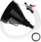 MOLUCKFU 1Juego Embudo Manguera Flexible y Válvula para Automóviles Embudo de Plástico de Boca Ancha para Motor Kit de para