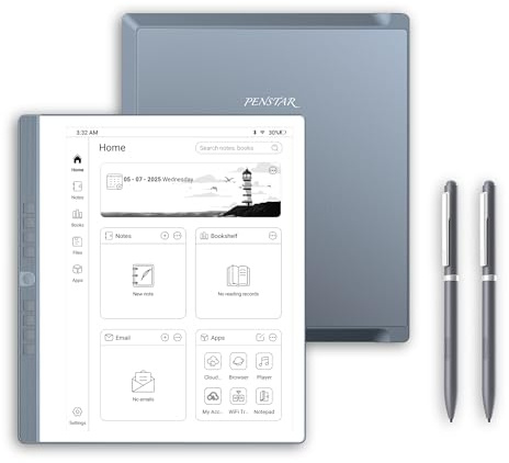 Penstar eNote 2 Paper Tablet, 10.3-inch 300 PPI Pen Only E-Ink Writing Tablet, 4G 128G Digital Notebook, AI Powered Voice-to-Text, Includes Two B5 Stylus Pens