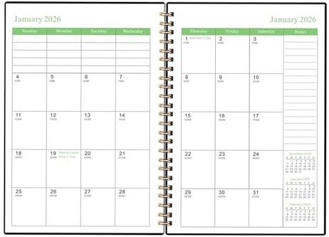 Terminplaner 2026-2028,Monatsplaner Buch | Spiralgebundenes Notizbuch Mit 36 Monatsreitern Für Schule Studium Beruf Büro Zuhause | Für Termine Geschäftliche Notizen