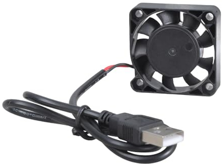 Guaber Ventilador de refrigeración USB de 40 mm DC5V silencioso, carcasa de computadora para impresora, refrigeración de PC, alto flujo de aire, bajo ruido, eficiencia energética, USB para