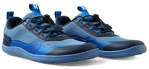 Reima Tallustelu Kinder Barfußschuhe - Leichte, minimalistische Barfußschuhe für Jungen und Mädchen - Breite Zehenkappe, Wasserabweisende Membran, Flexible 4-mm-Sohle - Blue Ocean, 29