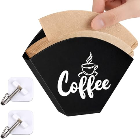 Filtertütenhalter Kaffeefilterhalter Kaffefilterhalterung, Kaffeefilter Größe 4 Kaffefilterhalterung Größe 4, Praktische Kaffeefilter Aufbewahrung, 3-teiliges Set mit zwei kleinen quadratischen und ei