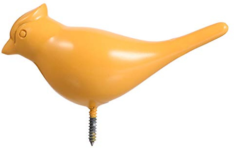 HEALEEP Crochet Mural Décoratif en Résine D’oiseau Jaune, Porte-manteau pour Vêtements et Clés, Crochet pour Manteau Robuste et Coloré, Décoration Murale pour Salon, Entrée et Salle