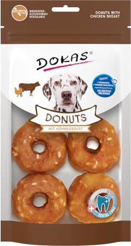 DOKAS - Donuts mit Hühnerbrust für Hunde, 160g