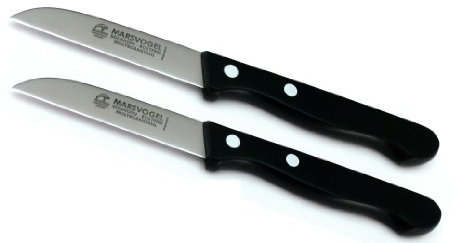 Marsvogel Solingen # 91 30 01 Lot de 2 couteaux à éplucher droit en POM Noir 3