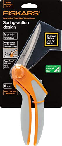 Fiskars 190850 RazorEdge Stoffschere zum Schneiden von Tischplatten, 20,3 cm