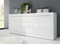 Web Convenienza Madia con 2 Ante e 3 Cassetti Made in Italy – Credenza Contenitore Collezione Basic per Soggiorno Cucina Ingresso Sala da Pranzo Mobile Design Moderno Originale Bianco Laccato Lucido